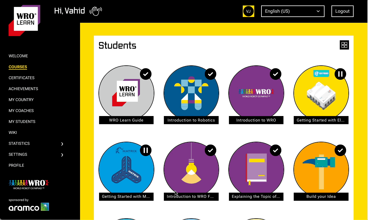 1 Getting Started with a Course